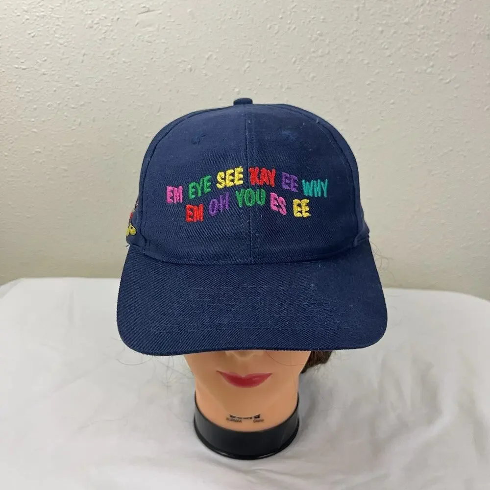 Vintage Disney Goofy Hat Co Mickey Mouse Snapback Hat Navy Cap Embroidered